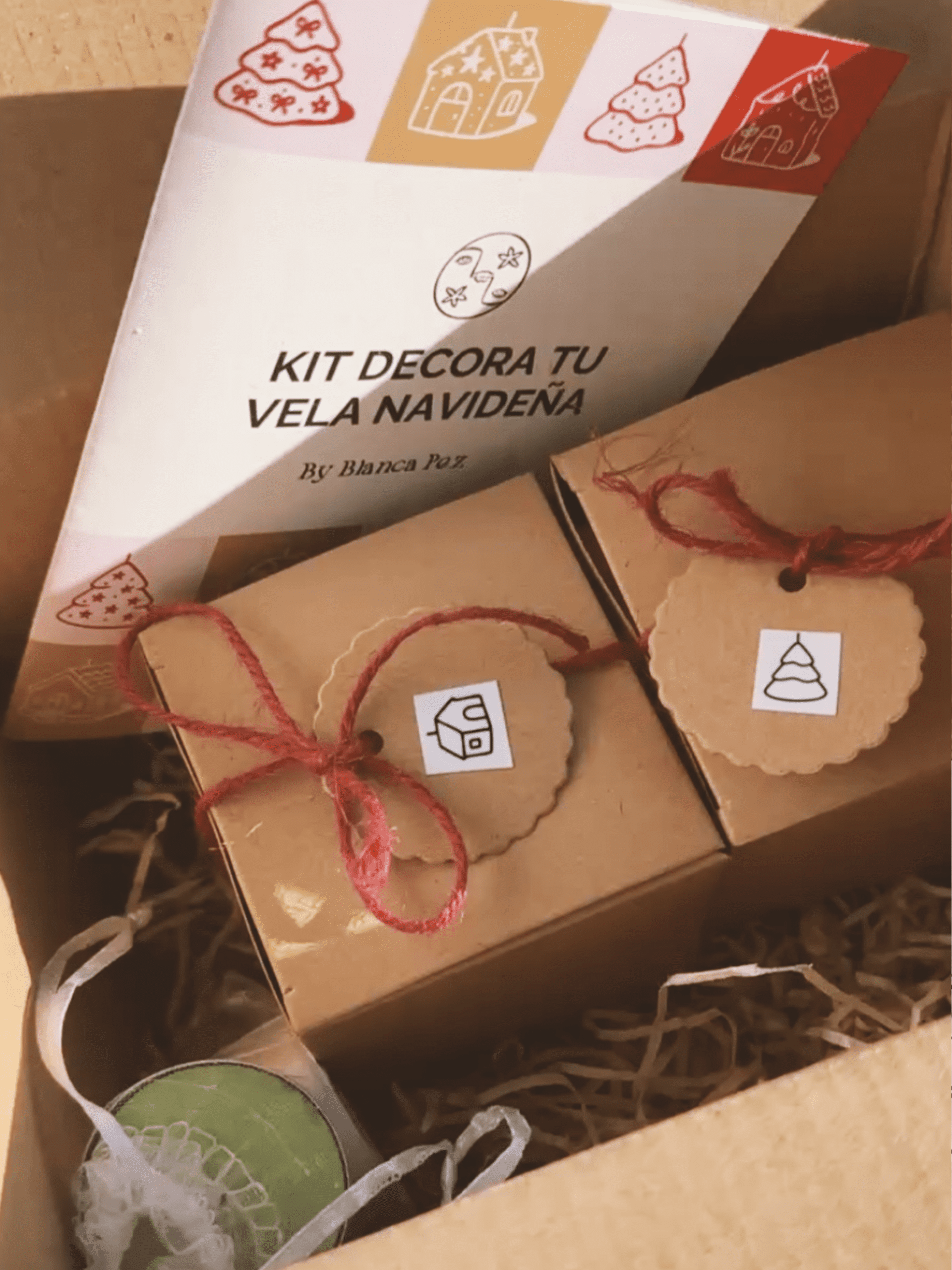 Kit para decorar velas navideñas - 9