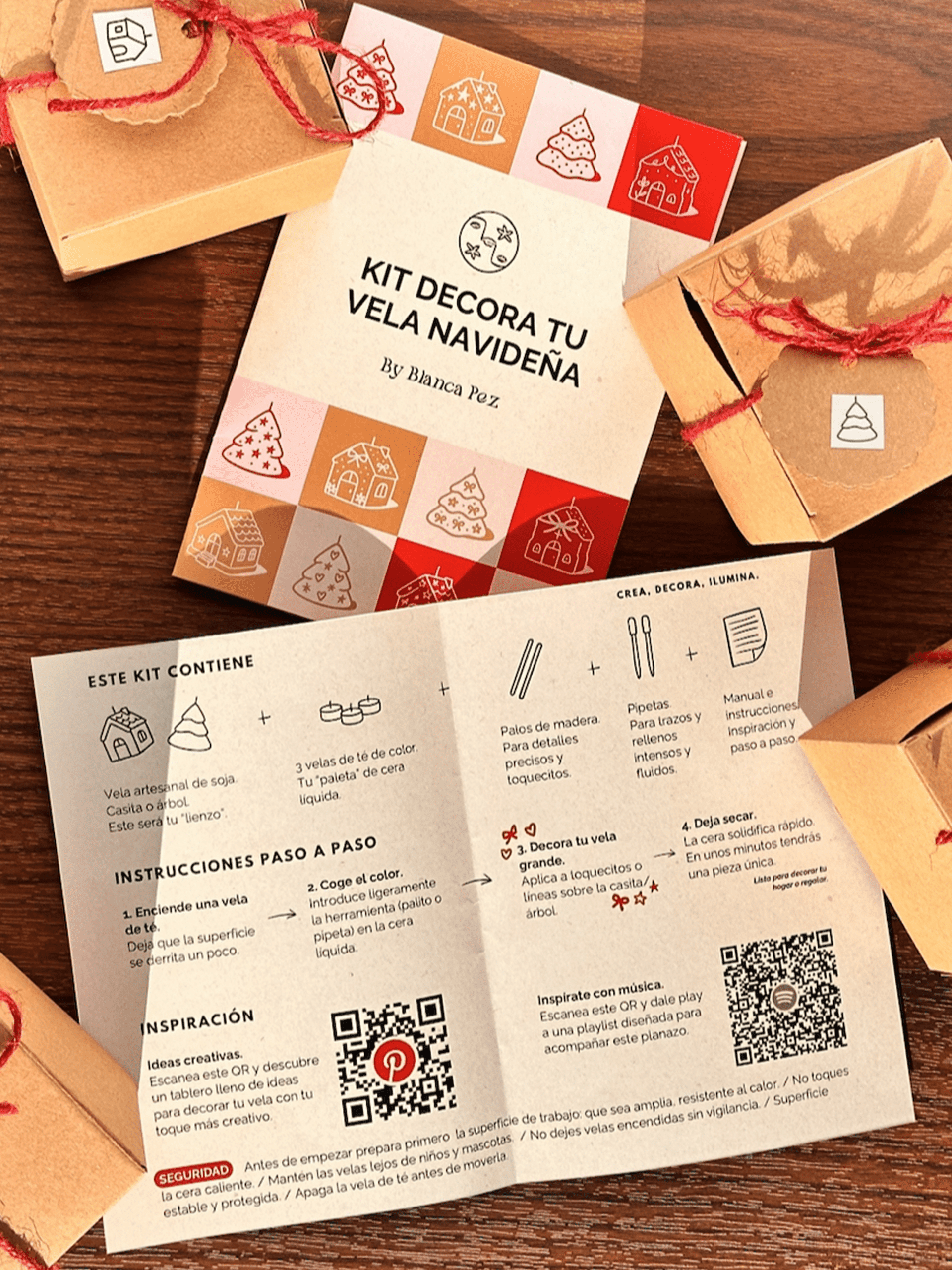 Kit para decorar velas navideñas - 7