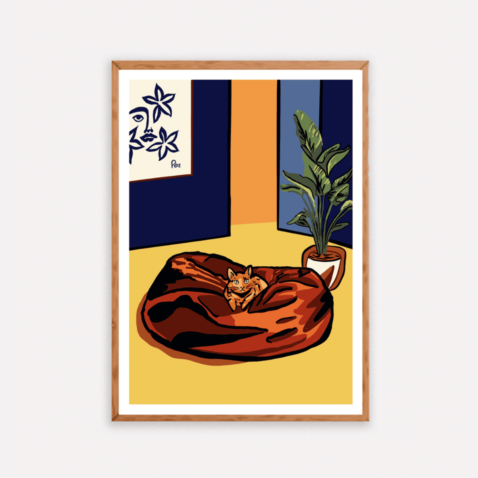 Lámina “Siesta dorada” - A4-A5-A3 - 1