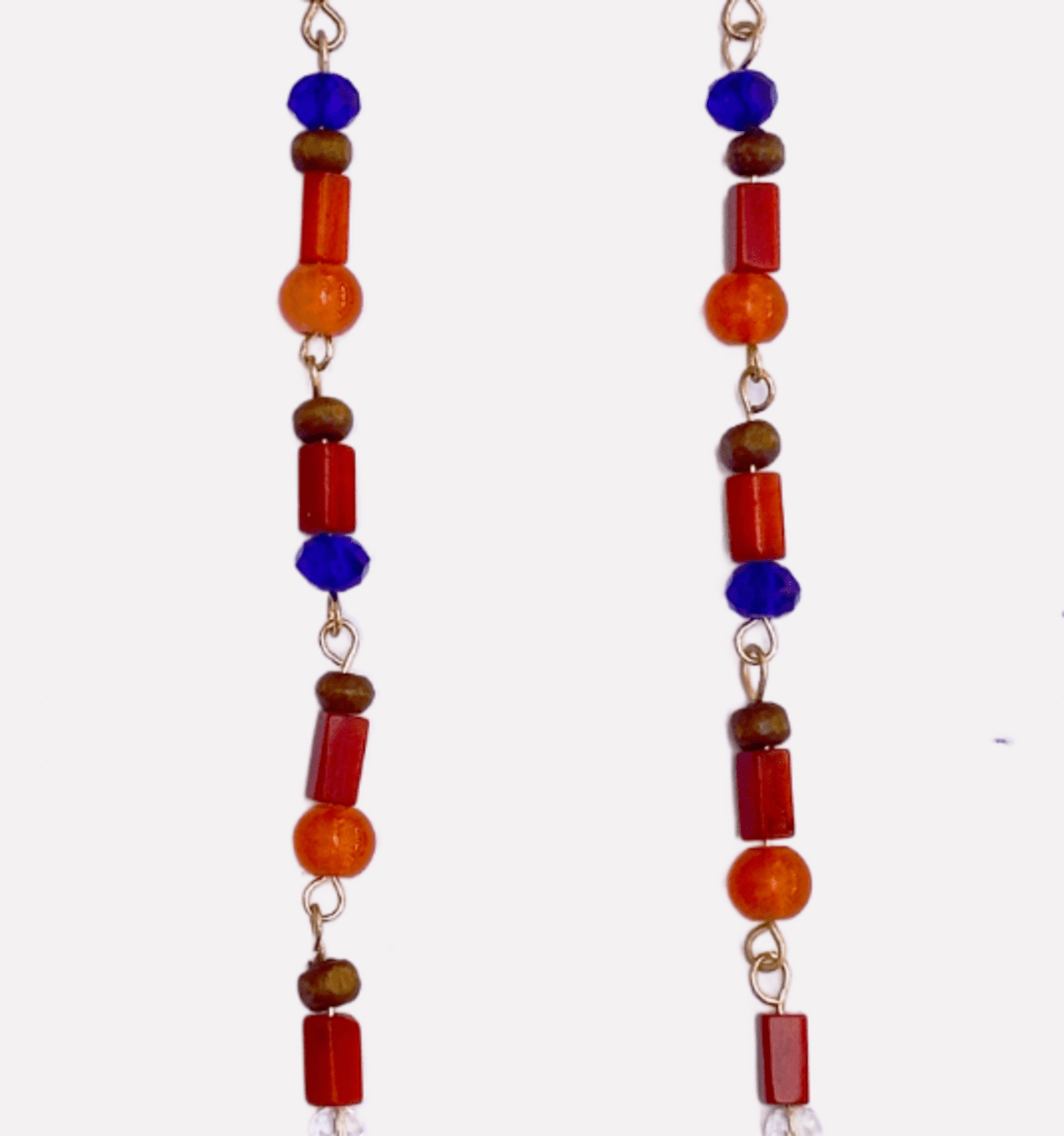 Pendientes piedra multicolor - 2