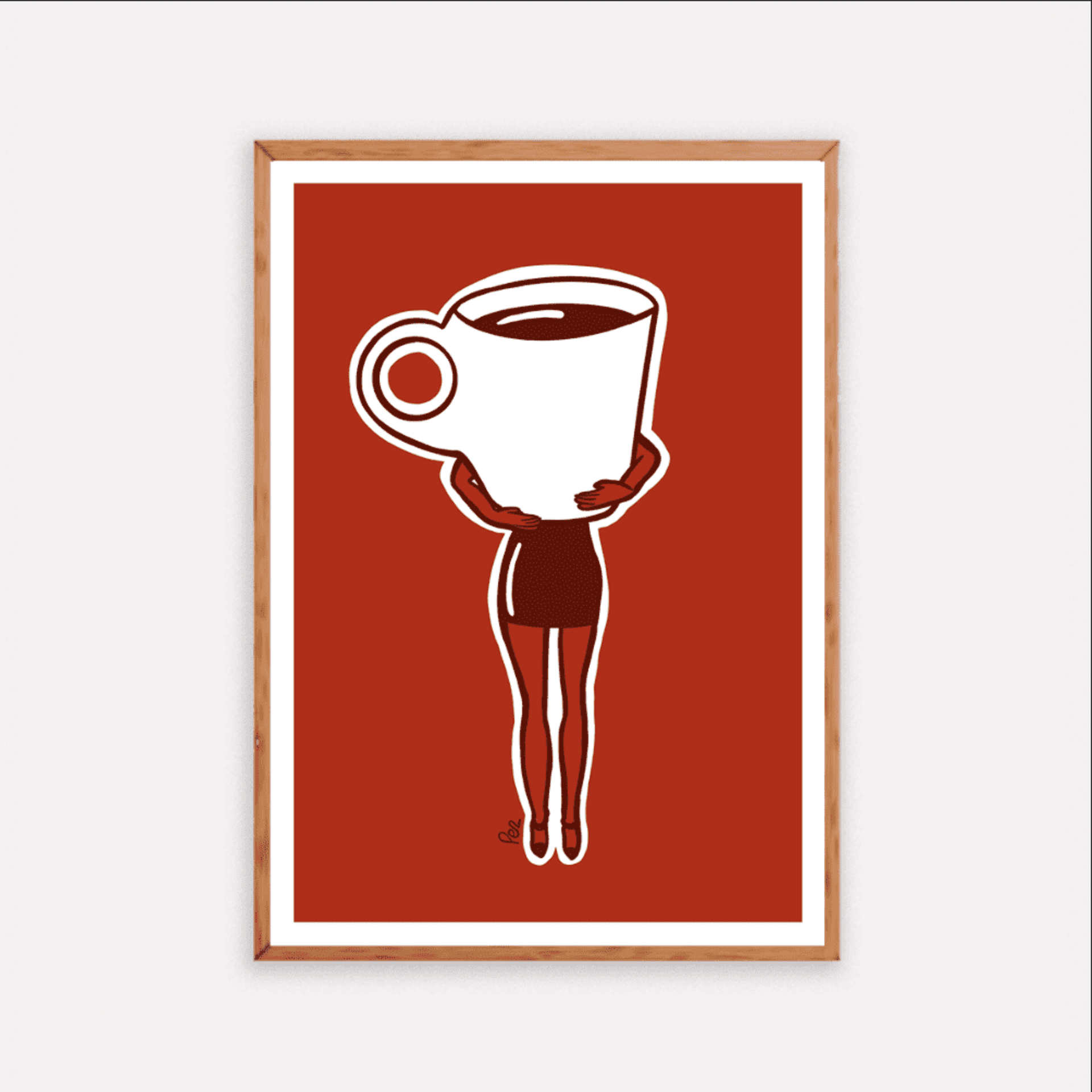 Lámina “Necesito un café"- A4-A5-A3 - 1